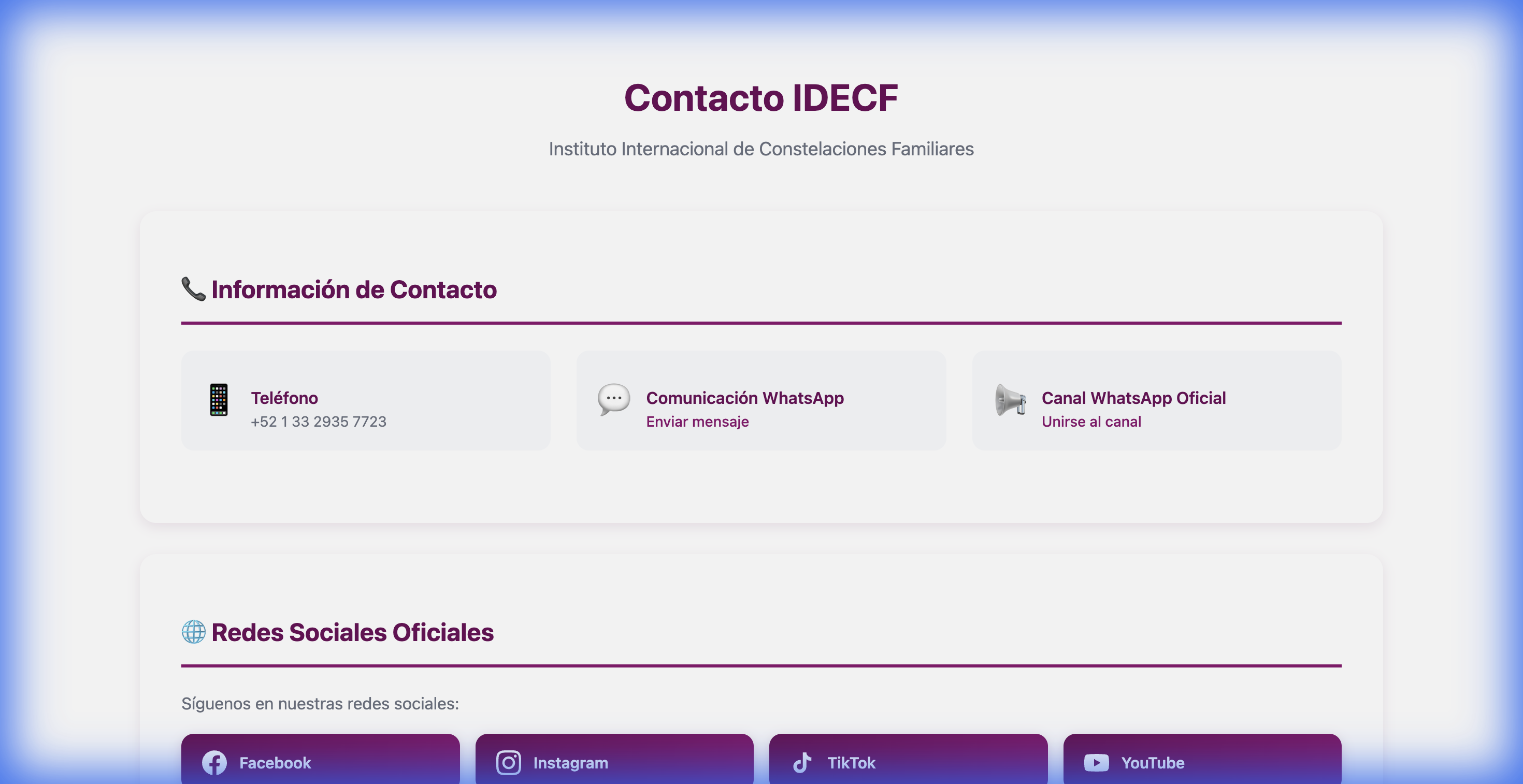 IDECF Web